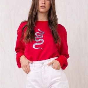 Snake print Crewneck